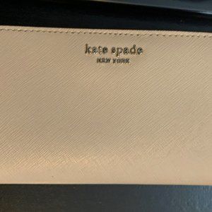 Kate Spade spencer slim bifold wallet gray